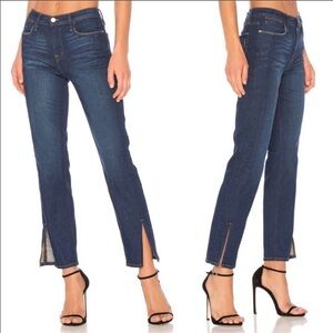 Frame Jeans Denim Le High Straight Split Hem Blue Size 30